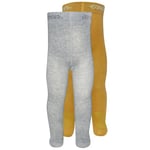 Ewers Baby strumpbyxor 2-pack Uni latte/grå