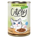 Catessy bitar i sås eller gelé kattmat 12 x 400 g - Kanin & kalkon i sås