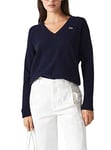 Lacoste Women's Af9554 Pullover Sweater, Marine, UK 4