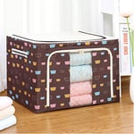 qianduo Oxford Fabric Storage Box Bag with Steel Frame for Clothes Bed Sheets Blanket, Dust-proof & Moisture-proof & Foldable, 39 * 29 * 20cm