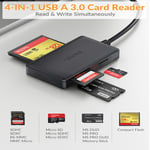 4in1 USB Drive Micro SD TF Memory Card Reader Adapter For iPhone iPad Android