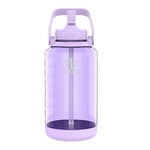 Takeya Tritan Motivational Straw Bottle Vivacity Purple 1,9 liter