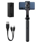 Baseus uniaxial gimbal Selfie Stick med stativ teleskopiskt stativ och Bluetooth fjärrkontroll - Svart (SULH-01)