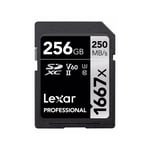 Lexar LEXAR SD 256GB R250/W120 1667X UHS-II U3(V60) CARD