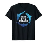 Shark Diving Love Ocean Save The Sharks Sea Vacation Gift T-Shirt