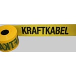 Markeringstejp, gul STRÖMKABEL, 125 mm, 250 m