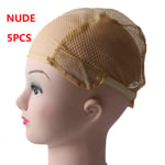 1/3/5pcs Wig Cap Hair Net Mesh Nude 5pcs
