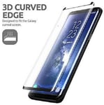 Curved Tempered Glass Screen Protector Compatible for Sam GalaxyS9 plus ,S8 Plus