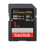 SanDisk 1TB Extreme PRO SDXC, Card up to 280MB/s, UHS-II, Class 10, U3, V60