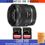 Canon RF 35mm f/1.8 Macro IS STM + 2 SanDisk 64GB UHS-II 300 MB/s + Guide PDF '20 TECHNIQUES POUR RÉUSSIR VOS PHOTOS