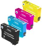 4 Non-OEM Ink Cartridge Fits For Epson XP412 XP415 XP315 XP312 XP215 XP212