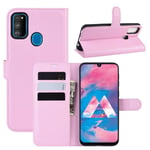Samsung Galaxy M21/M30s - Læder cover / pung - Pink