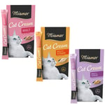 Miamor Cat Snack Cream prova-på-mix 18 x 15 g - Malt Cream, Multivitamin, Malt Cream & Cheese