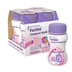 Fortini Compact Multi Fibre Jordgubb Näringsdryck För Barn 4x125 Ml