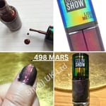 NAIL POLISH MAYBELLINE COLOR SHOW 60 Second Varnish #498 Mars Mani & Pedicure UK