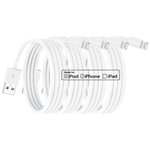 4 Pack Apple MFi Certified iPhone Charger 2M, Lightning Cable 2 metres Fast iPhone Charging Cord for Apple iPhone12/12mini/iPhone 11/11 Pro/11 Pro Max/X/XS/XR/XS Max /8/8 Plus iPad Airpods
