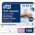 Pappershandduk TORK Xpress Premium H2, extra soft, 2100/FP