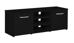 Habitat Hayward 2 Door Small TV Unit - Black Gloss