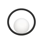 Hula Hoop - Vägglampa | 8 färgalt. - Ninja black - RAL 9005 (matt textur) / Fast installation