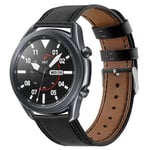 Läderarmband Samsung Galaxy Watch 3 45mm Svart