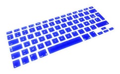 System-S AZERTY Protection de Clavier en Silicone pour MacBook Pro 13" 15" 17" iMac MacBook Air 13" Bleu