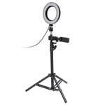 Selfie lampe / Ring light (17 cm) og stativ