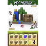 Minecraft byggklossar, inklusive 107 sexsidiga magnetiska leksaker med 3 dockor (Creekside Cabin) Creekside Cabin