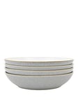 Denby Elements 4-Piece Pasta Bowl Set - Light Grey
