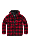 Brandit Teddyfleece Worker Jacka Röd-Svart""