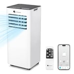 DR.PREPARE Climatiseur Mobile 9000 BTU avec L'application, Climatiseur Portable 4 en 1, Refroidissement, Déshumidificateur, Ventilateur et Modes Sommeil, Télécommande, Refroidit 30m², Minuteries 1-24H