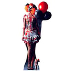 Star découpes Il est d'une très Scary Femelle Clown Carton Comprend Halloween Bureau de la découpe, Bois, Multicolore, 178 x 77 x 178 cm
