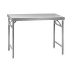 Royal Catering Rostfri arbetsbänk - Hopfällbar 120 x 60 cm 210 kg