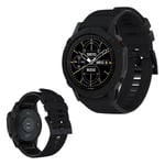 Garmin Fenix 6 / 5 Plus Forerunner 935 Quatix Sapphire Approach S60 Instinct silicone watch band - Black Svart
