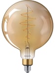 Philips LED-glödlampa Classic Giant G200 7W/818 (40W) Gold Dimmable E27