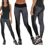 Women Stretch Yoga Leggings Pants Skinny Running Sport Workout Black