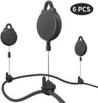 Gestion des câbles VR, 6 packs Version Pro Gestion des câbles VR pour casques VR Accessoires HTC Vive / HTC Vive Pro / Oculus Rift S / Playstation / Microsoft MR / Valve Index VR (Noir)
