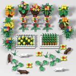 KOAEY Botanical Accessories Part for Lego, 349Pcs Custom Tropical Rainforest Scenery Forest Flower Plants Peduncles Stems Brick DIY Creative Building Block Parts