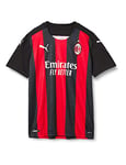 PUMA AC Milan Saison 2020/2021 Maillot Domicile Replica Mixte Enfant, Tango Red Black, 140
