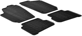 Gummimattor, kupé Volkswagen Polo 6R/6C 2009-2017 (T profil 4-delar + - VW - Polo, Cross-polo