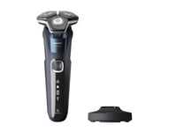 Philips SHAVER Series 5000 S5885/25 Sähköparranajokone märkä- ja kuiva-ajoon, Parranajokone kääntyvällä päällä, SkinIQ, Sininen, Akku, Litiumioni (Li