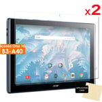 2x CLEAR LCD Screen Protector Cover Guards for Acer Iconia One 10 B3-A40