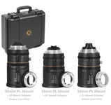 Great Joy 1.8X Anamorhic 3-Lens kit 35mm+50mm+85mm PL&EF Interchangeable Mount