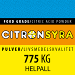 Citronsyra 775 kg - Helpall