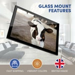 A3 Glass Frame - Baby Calf Cow Farm Animal Art Gift #12924