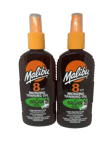 Malibu Tanning Oil Bronzing 8SPF With Argan Oil x 2 200ml