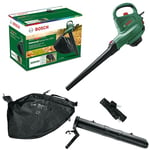 Bosch Home and Garden Electric Leaf Blower and Vacuum UniversalGardenTidy 3000 (3000 W, collection bag 50 l,variable speed,for blowing, vacuuming shredding leaves, Weight: 4.7 kg, in carton packaging)