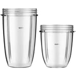 Cup Mug Jar Jug for NUTRIBULLET Blender Juicer 600W 900W 18oz 500ml + 24oz 700ml