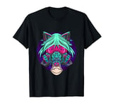 Cyberpunk Cyborg Girl Sexy Cyber Cool Robot Mask Gift Idea T-Shirt
