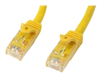 StarTech.com 10m CAT6 Ethernet Cable, 10 Gigabit Snagless RJ45 650MHz 100W PoE Patch Cord, CAT 6 10GbE UTP Network Cable w/Strain Relief, Yellow, Fluke Tested/Wiring is UL Certified/TIA - Category 6 - 24AWG (N6PATC10MYL) - Patch-kabel - RJ-45 (hane) till RJ-45 (hane) - 10 m - CAT 6 - formpressad, hakfri - gul