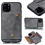 TG Skal med Kortfack - iPhone 11 Pro Grå